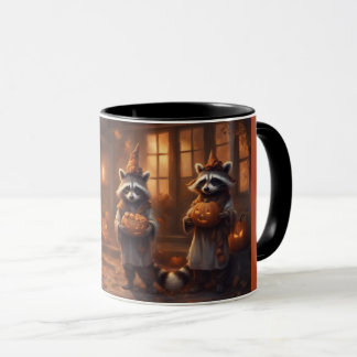 Mug Raton laveurs de conte de fée en costumes d'Hallow