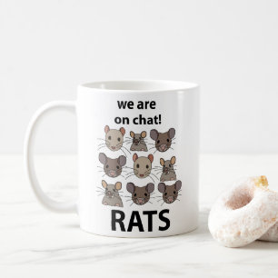 Mug Rats Animal Nous sommes sur le chat Drôles Rats