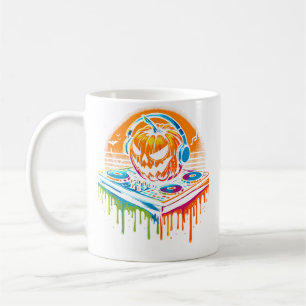 Mug Rave Techno Halloween Citrouille Edm Festival Drôl