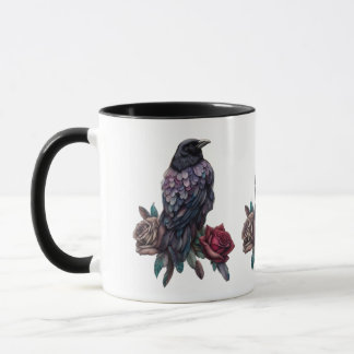 Mug Raven and Roses Coffee