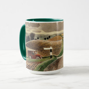 Mug Ravilieux—Paysage du Wiltshire, peinture d'art 