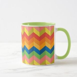 Mug rayure en zigzag