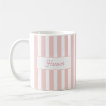 Rayure Monogramme Rose Clair
