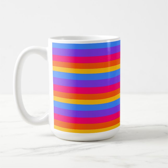 Mug Rayures arc-en-ciel (Gauche)