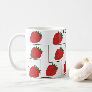 Mug Rayures Chevron Fraise