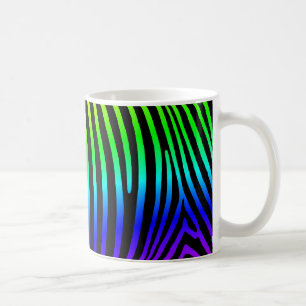 Mug Rayures de zèbre arc-en-ciel