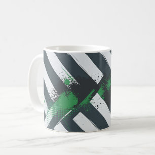 Mug Rayures diagonales avec éclaboussures de peinture