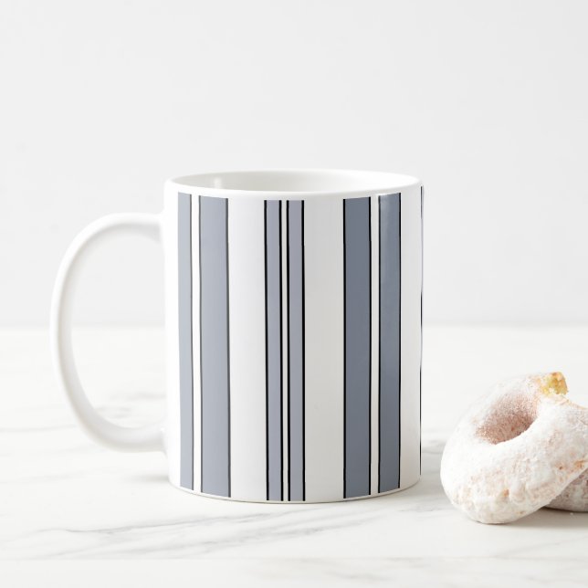 Mug Rayures grises (Avec donut)