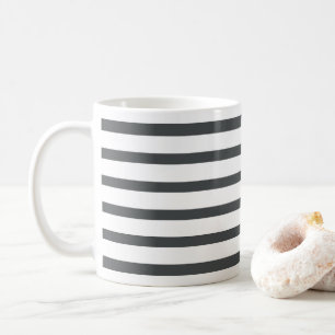Mug Rayures grises et blanches