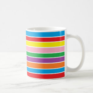 Mug Rayures horizontales arc-en-ciel