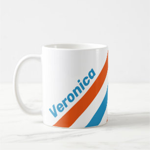 Mug Rayures Nostalgiques d'Été avec Nom