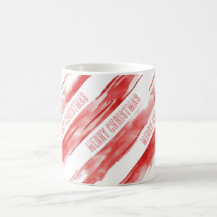 Mug Rayures Rouges Blanches Joyeux Noël