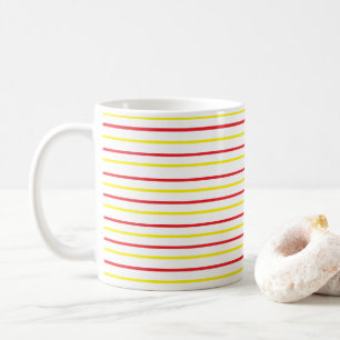 Mug Rayures rouges jaunes