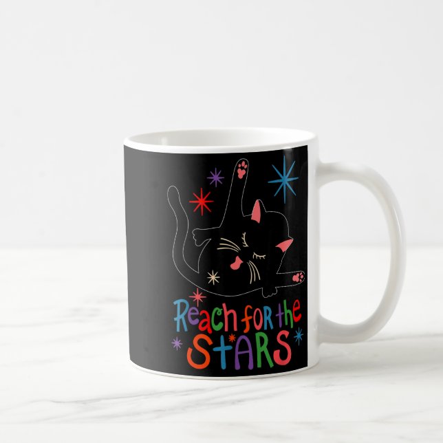 Mug Reach For The Stars Funny Cat  (Droite)
