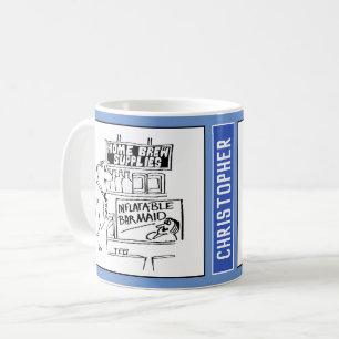Mug Real Ale Home Brassage Cartoon.