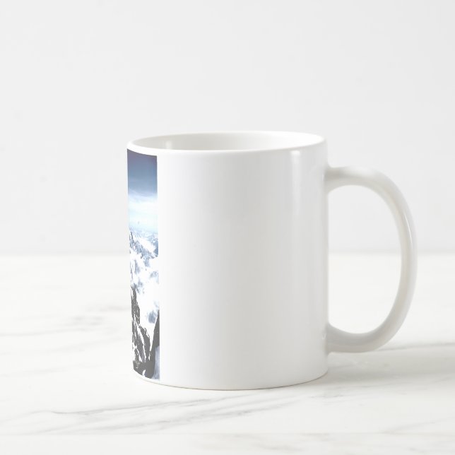 Mug Réalisation de l'alpiniste hiver de neige (Droite)