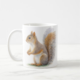 Mug Realistic Squirrel Portrait