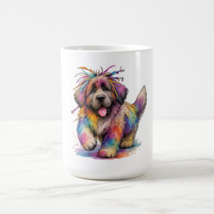 Mug Rebel Arc-en-Ciel Aquarelle Newf