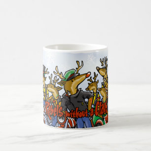 Mug Rebelle without a Claus Reindeer Holiday