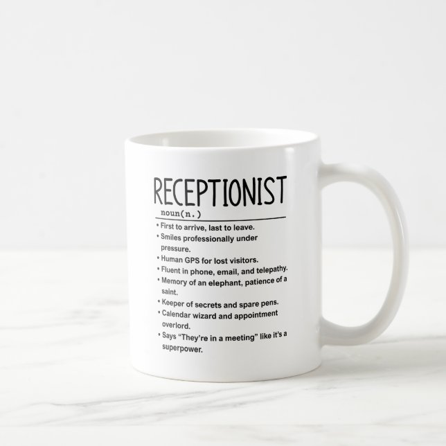 Mug Réceptionniste (Droite)