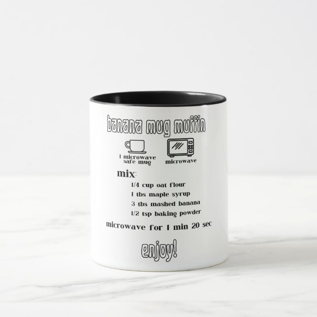 Mug Recette cadeau parfait / Muffin de banane Muffin R (Centre)