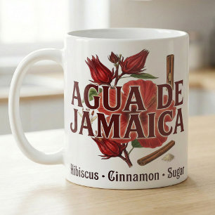 Mug Recette d'Agua de Jamaica Hibiscus Agua Fresca