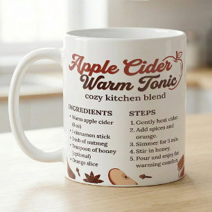 Mug Recette de cidre chaud aux pommes Cuisine d'automn