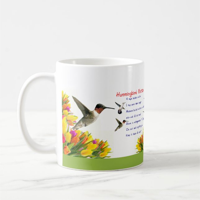 Mug Recette de nectar de colibri (Gauche)