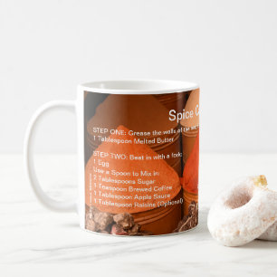 Mug Recette de viande - Gâteau d'épices dans une via