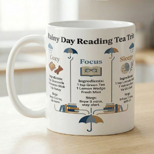 Mug Recettes de trio de thé livresque pour une pluie c