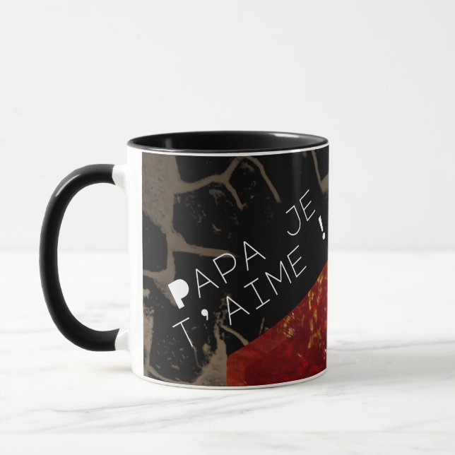 Mug Réchauffement climatique - Maison en feu  (Gauche)