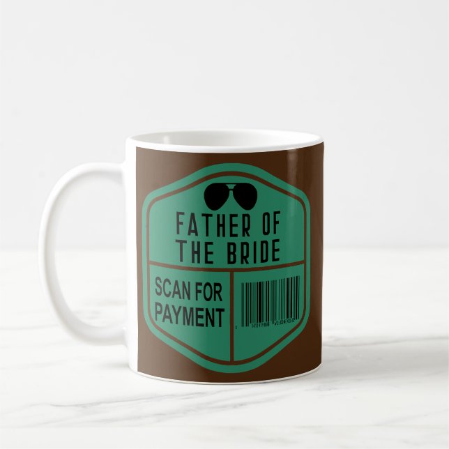 Mug Recherche de paiement Père du Mariage marié (Gauche)