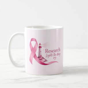 Mug Recherche sur le Ruban Rose de Sensibilisation au