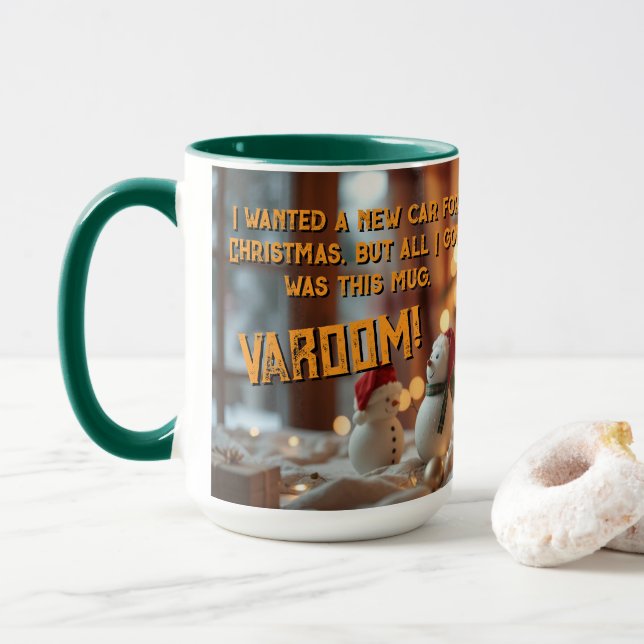 Mug Recherché Une Musique De Noël De Voiture (Avec donut)