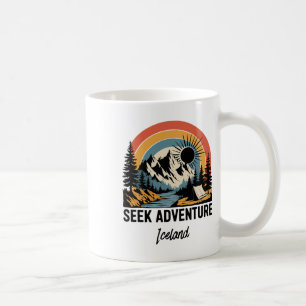 Mug Rechercher Aventure Extérieur Vacances Islande 