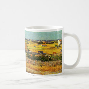 Mug Récolte à La Crau, Montmajour par Vincent van Gogh