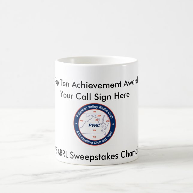 Mug Récompense de Top Ten - 2008 sweepstakes d'ARRL (Centre)