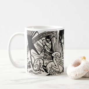 Mug Réconciliation par Franz Marc Famous Woodcut