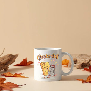 Mug Reconnaissant - Fromage mignon et râpe de Thanksgi