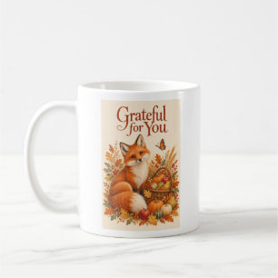 Mug Reconnaissant pour vous Renard Récolte Action de g