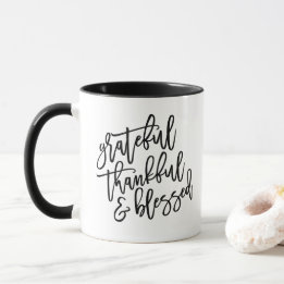 Mug Reconnaissant, reconnaissant et béni