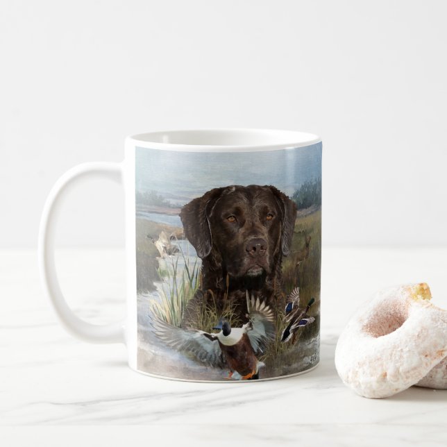 Mug Récupérateur de la baie de Chesapeake, Art (Avec donut)