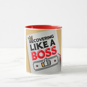Mug Récupérer comme un patron - Drôle s'améliorer bien