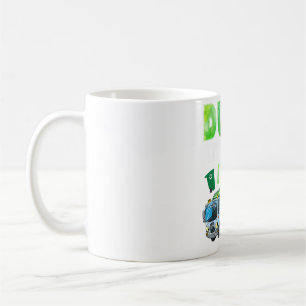 Mug Recyclage des ordures 4 ans Vieux camion à ordures