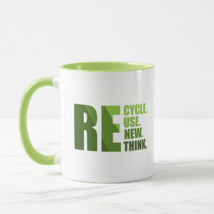 Mug Recycler réduire la réutilisation renouveler repen