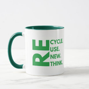 Mug Recycler Réutiliser Renouveler Repenser Jour de la