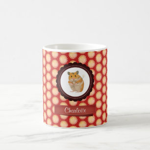 Mug Red Ajouter Votre Nom Hamster