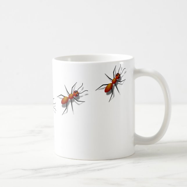 Mug Red Ants Crawling Sur Votre (Droite)