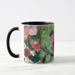 Mug Red bird, peinture contemporaine