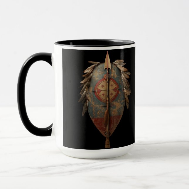 Mug Red Hawk's Shield and Lance (Gauche)